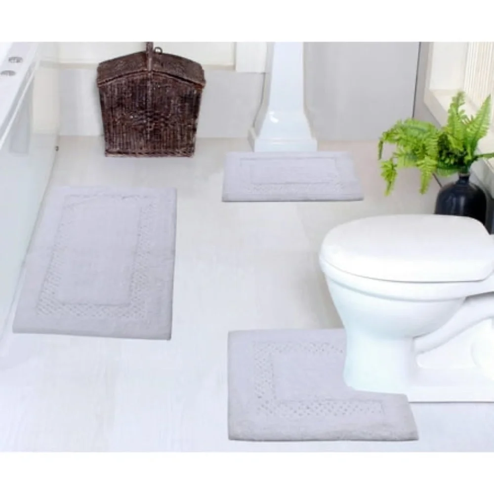 Home Weavers Classy toilet mat 100% Cotton Toilet Rug Washable Rug Extra Sof
